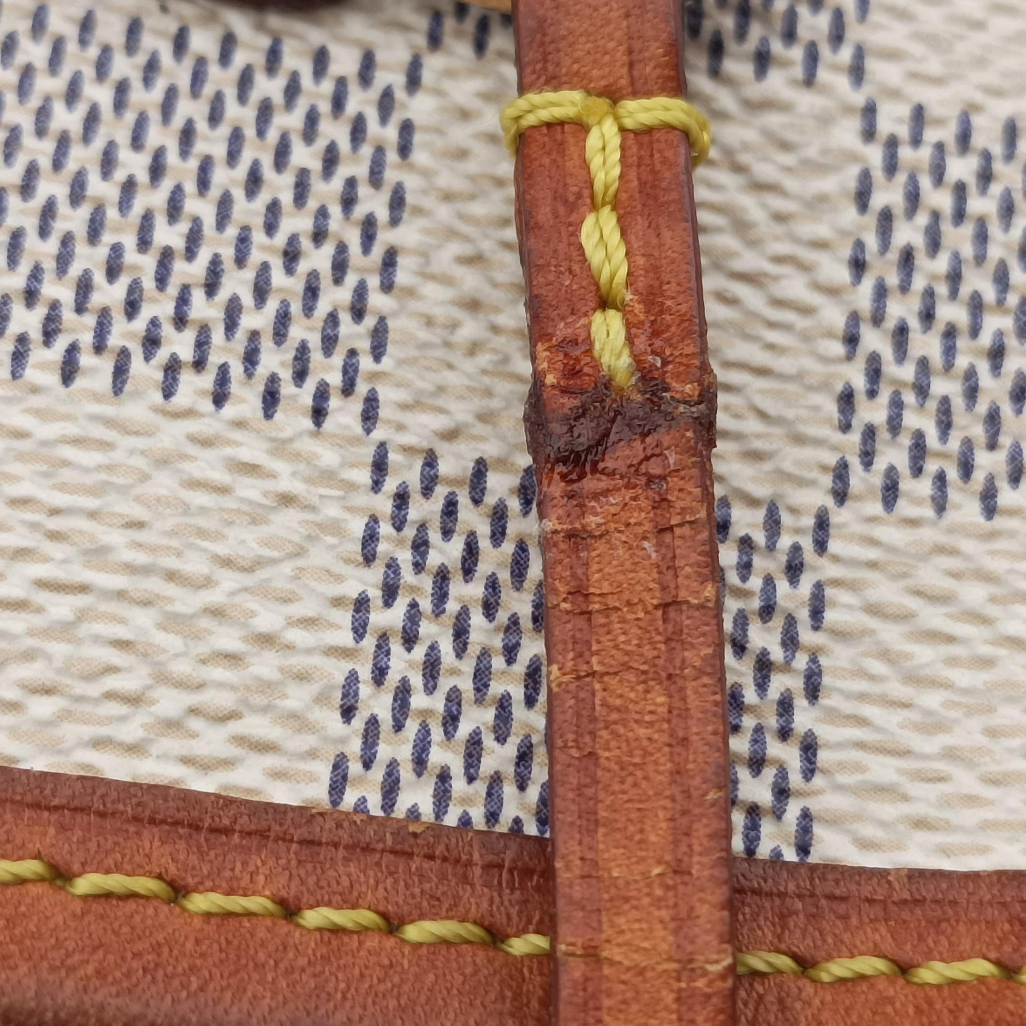 Vintage Louis Vuitton Neverfull MM Azur Damier Canvas N51107 handbag | stylenewstar