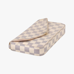 Secondhand Louis Vuitton Pochette FeLICIE Azur Damier Canvas N63106 shoulderbag | stylenewstar