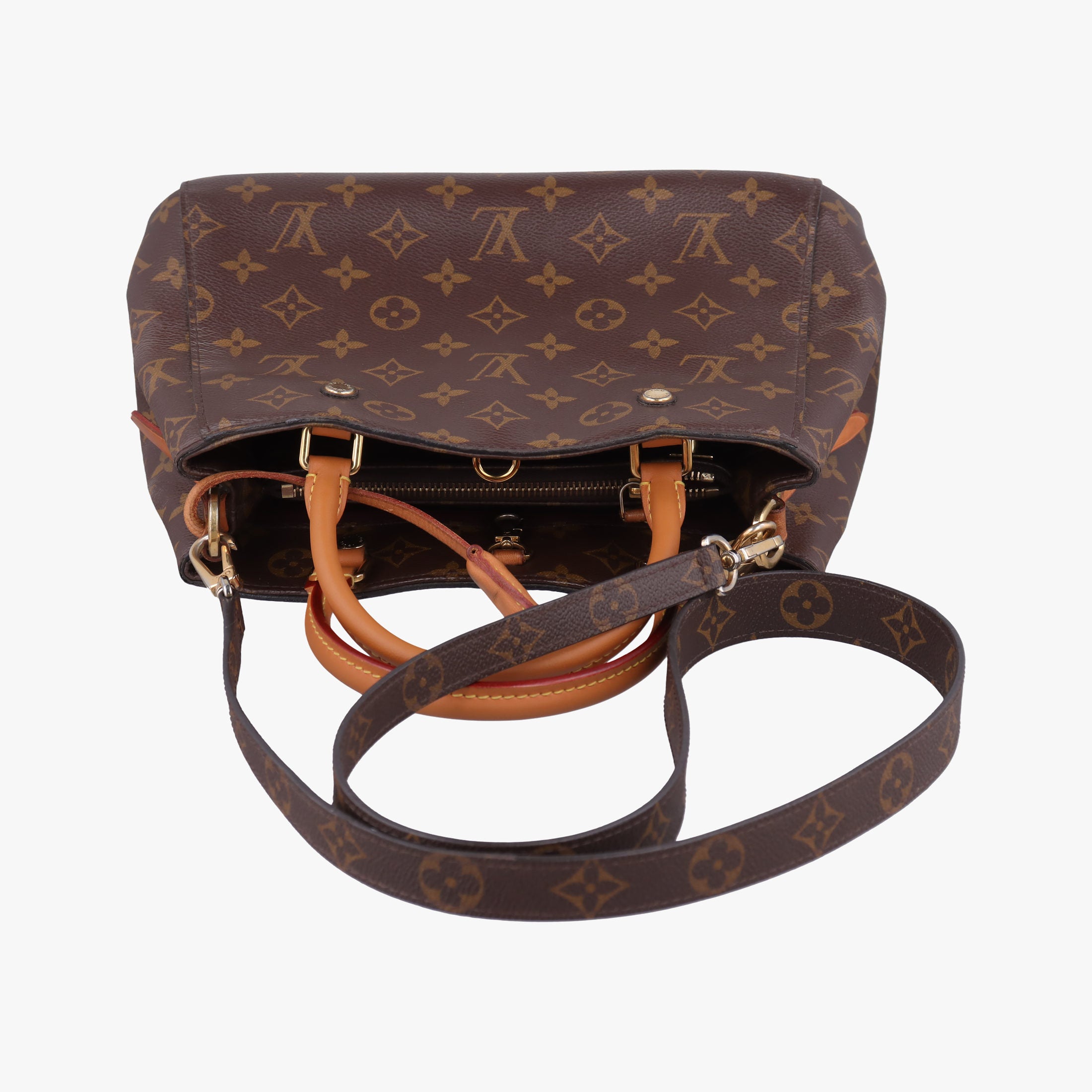 Pre-owned Louis Vuitton Montaigne BB BROWN Monogram Canvas M41055 shoulderbag | stylenewstar