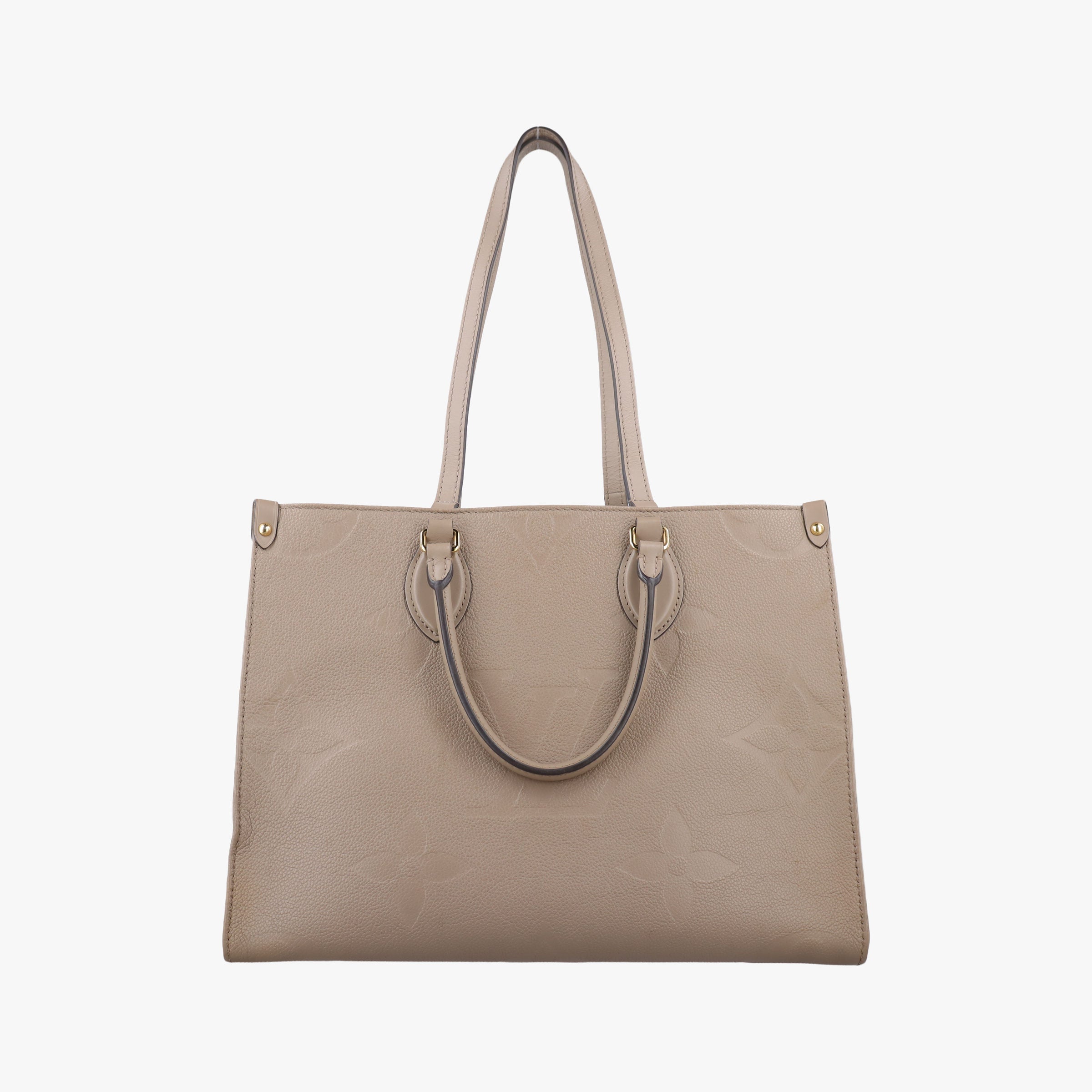 Pre-owned Louis Vuitton OntheGo MM Beige Monogram Empreinte M45607 shoulderbag | stylenewstar