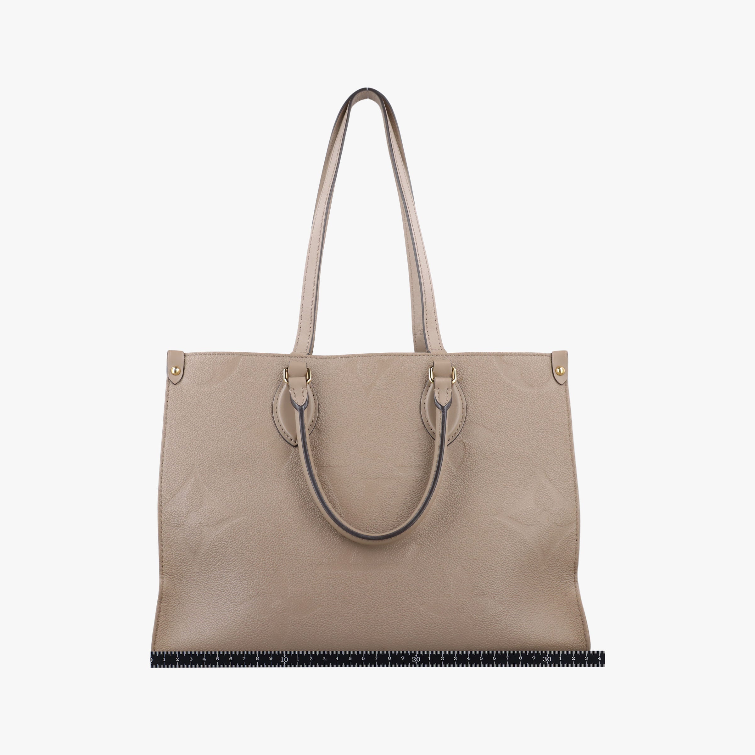 Pre-owned Louis Vuitton OntheGo MM Beige Monogram Empreinte M45607 shoulderbag | stylenewstar