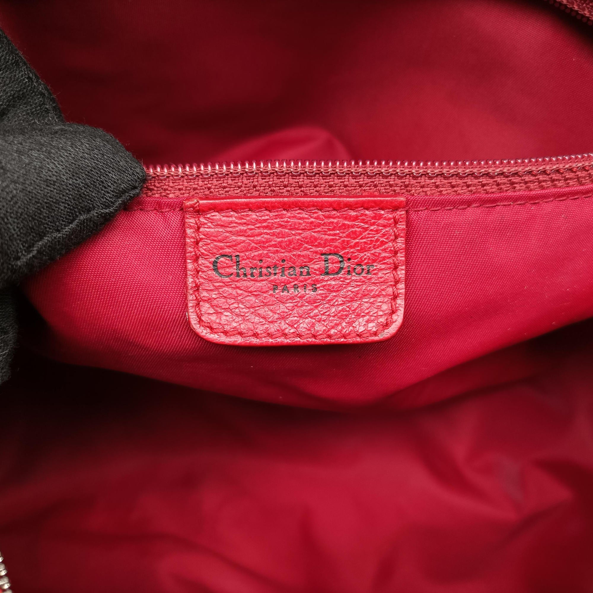 Pre-owned Christian Dior Trotter Brown x Yellow x Red x Green PVC coated canvas leather  handbag | stylenewstar