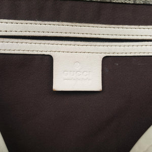 Pre-owned Gucci GG Plus Messenger Brown×White PVC coated canvas 201732 shoulderbag | stylenewstar