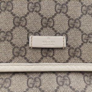 Pre-owned Gucci GG Plus Messenger Brown×White PVC coated canvas 201732 shoulderbag | stylenewstar