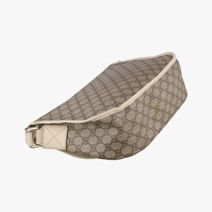 Pre-owned Gucci GG Plus Messenger Brown×White PVC coated canvas 201732 shoulderbag | stylenewstar