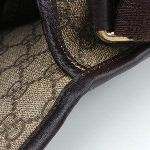 Vintage Gucci GG Imprime Messenger Brown PVC coated canvas×Leather 201725 shoulderbag | stylenewstar
