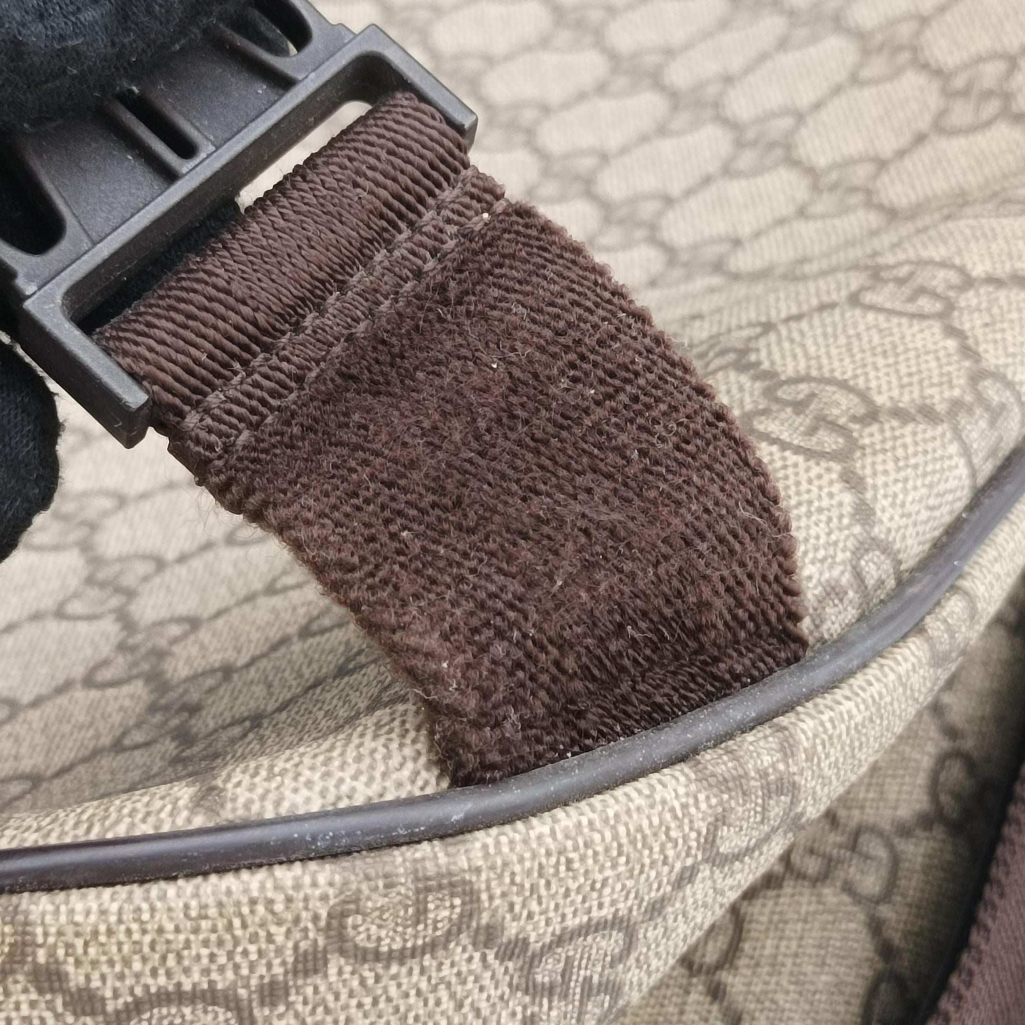 Vintage Gucci GG Imprime Messenger Brown PVC coated canvas×Leather 201725 shoulderbag | stylenewstar