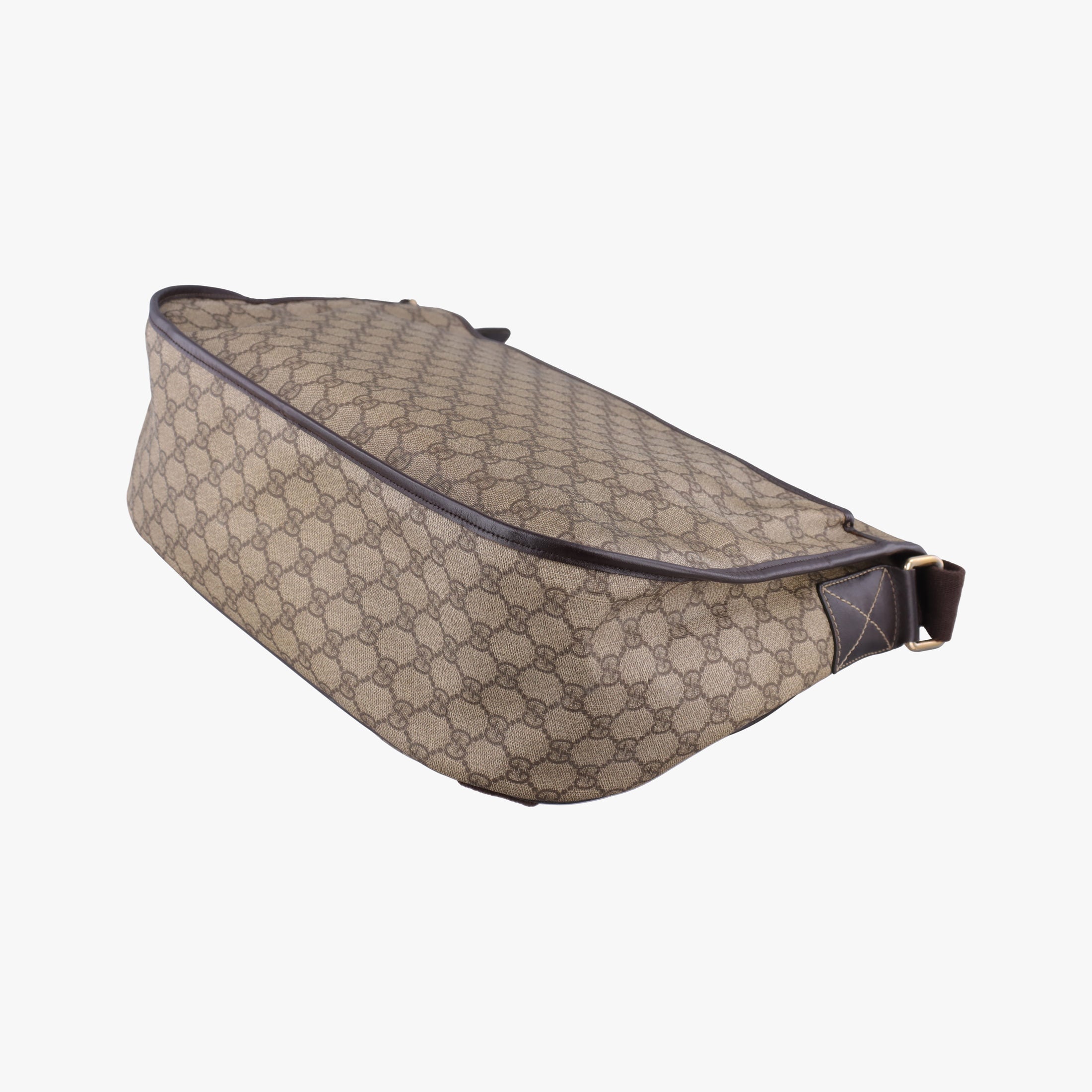 Vintage Gucci GG Imprime Messenger Brown PVC coated canvas×Leather 201725 shoulderbag | stylenewstar