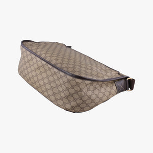 Vintage Gucci GG Imprime Messenger Brown PVC coated canvas×Leather 201725 shoulderbag | stylenewstar