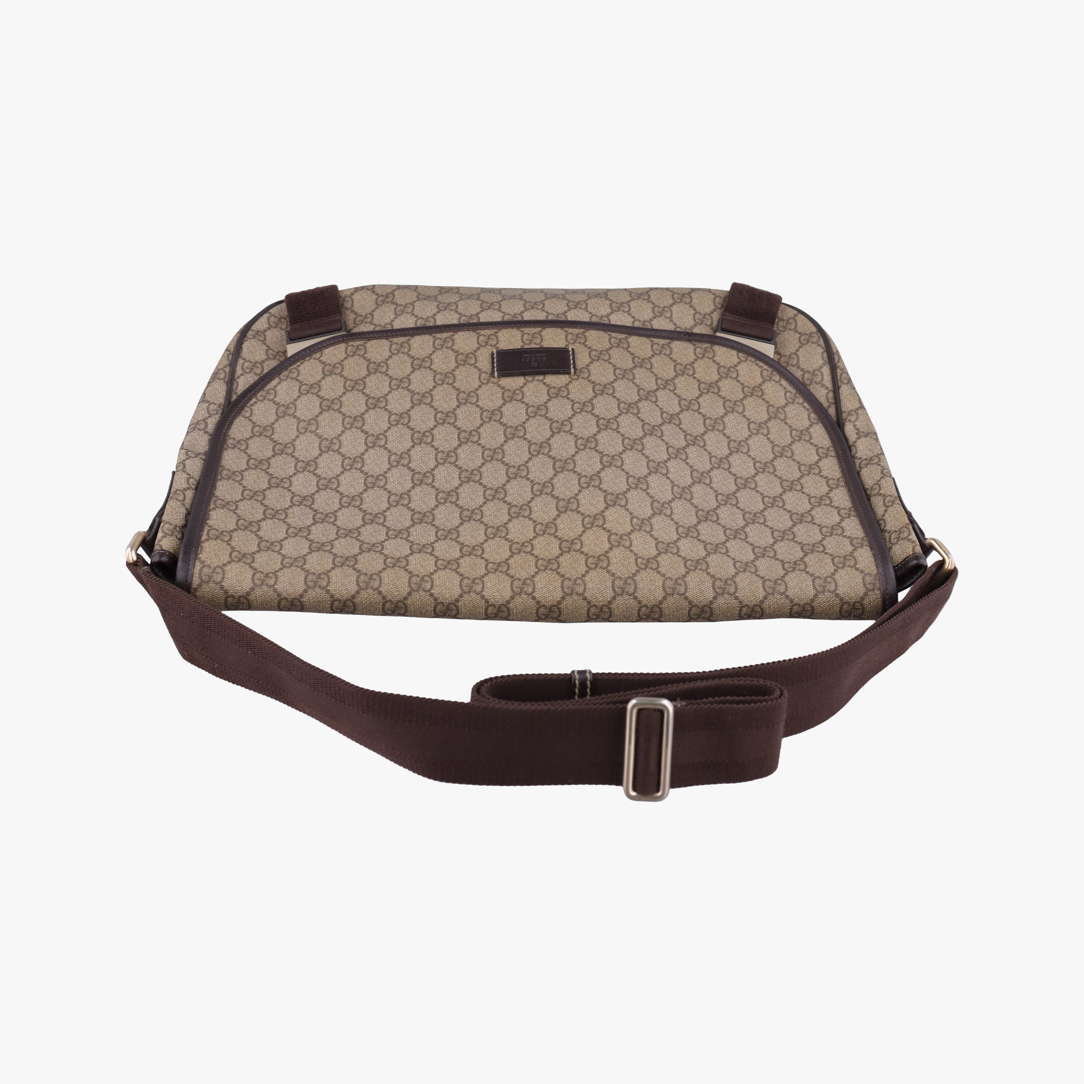 Vintage Gucci GG Imprime Messenger Brown PVC coated canvas×Leather 201725 shoulderbag | stylenewstar