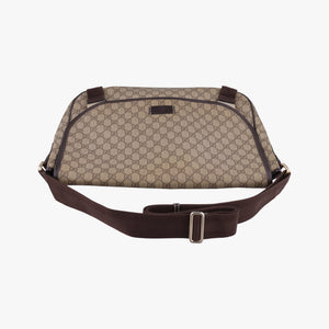 Vintage Gucci GG Imprime Messenger Brown PVC coated canvas×Leather 201725 shoulderbag | stylenewstar