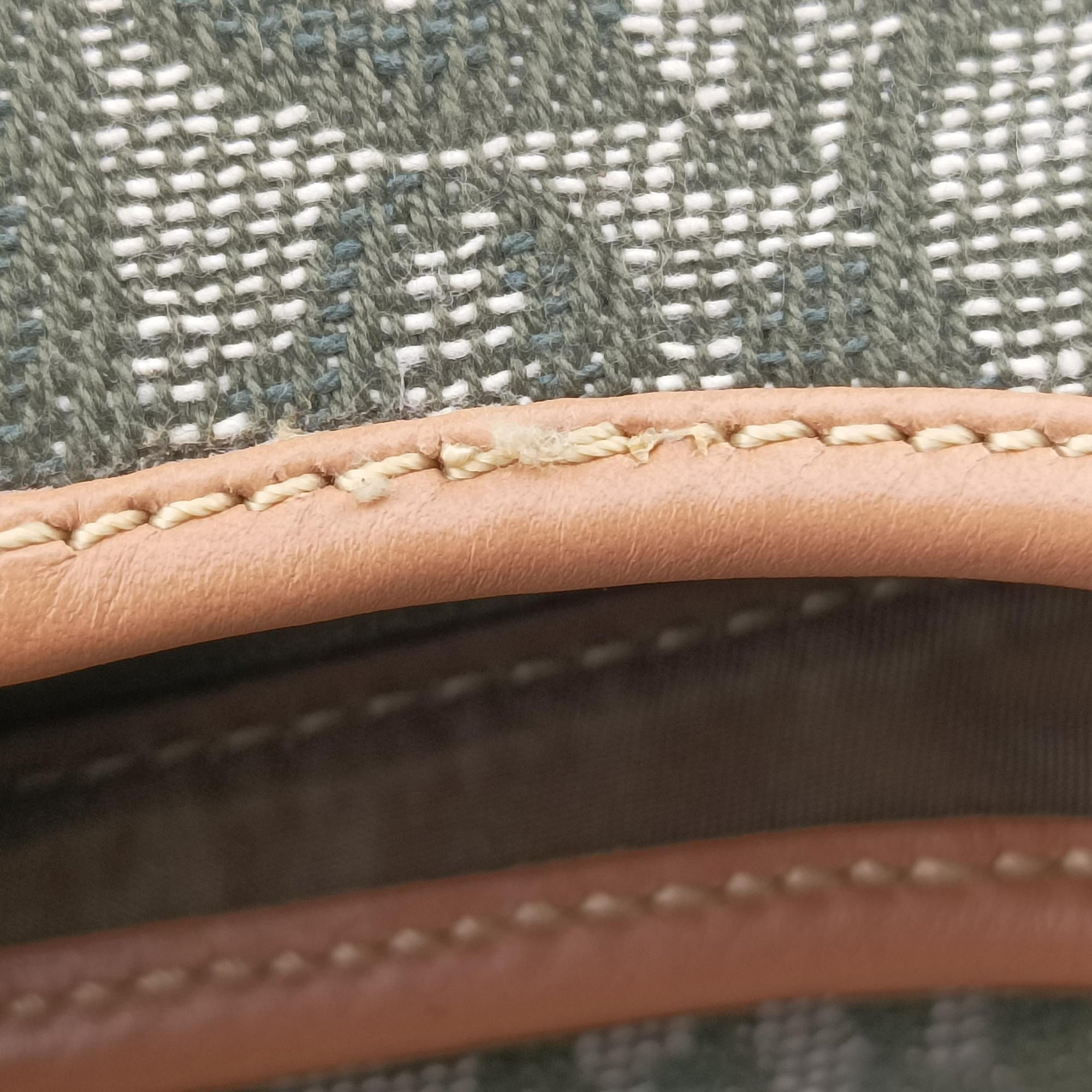 Secondhand Christian Dior Saddle Green Jacquard  shoulderbag | stylenewstar