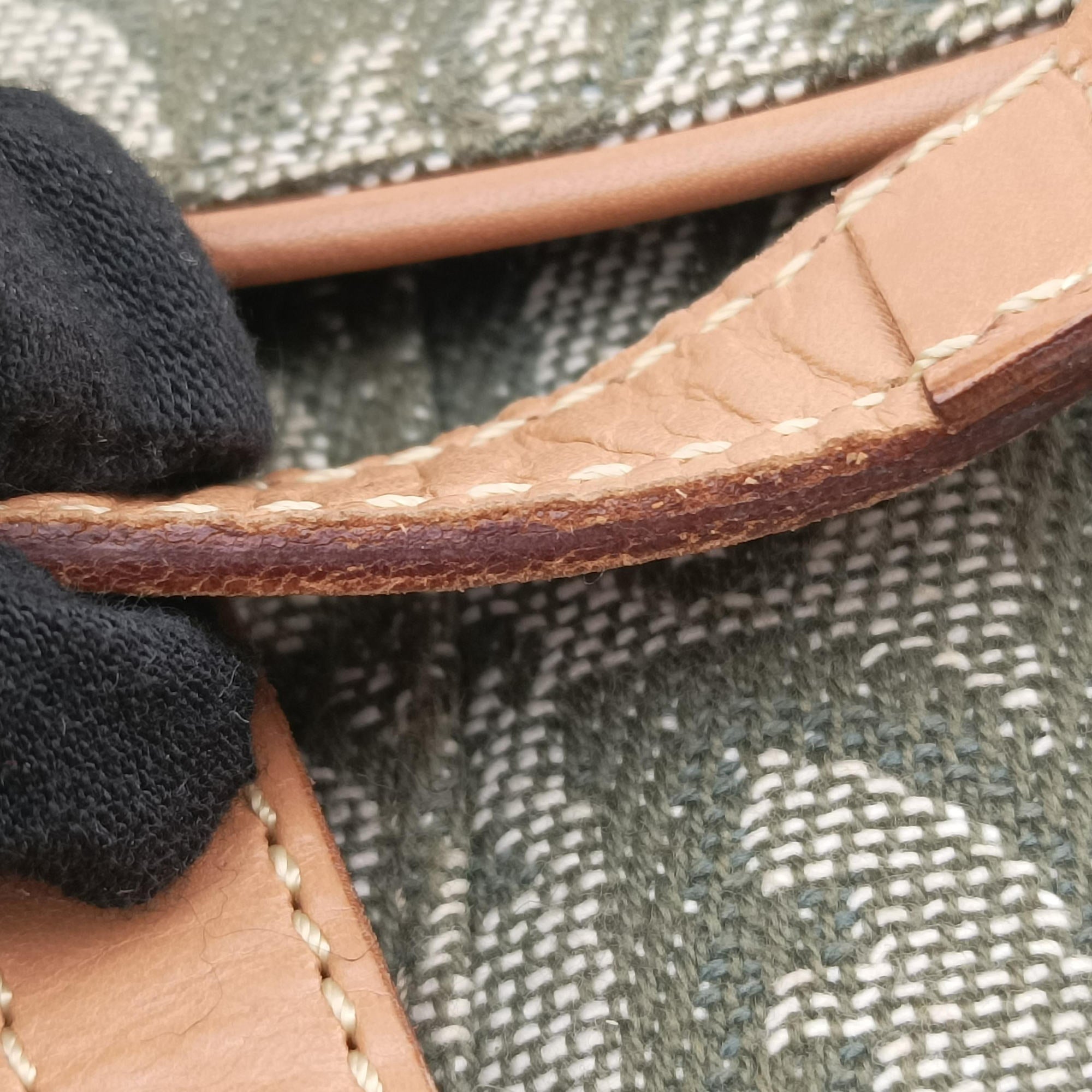 Secondhand Christian Dior Saddle Green Jacquard  shoulderbag | stylenewstar