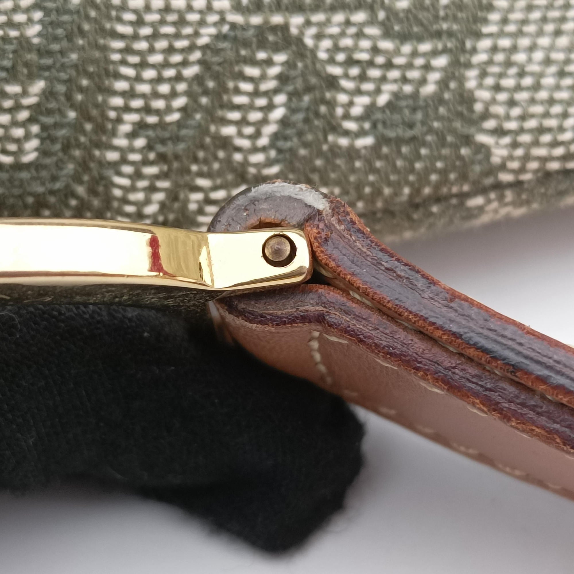 Secondhand Christian Dior Saddle Green Jacquard  shoulderbag | stylenewstar