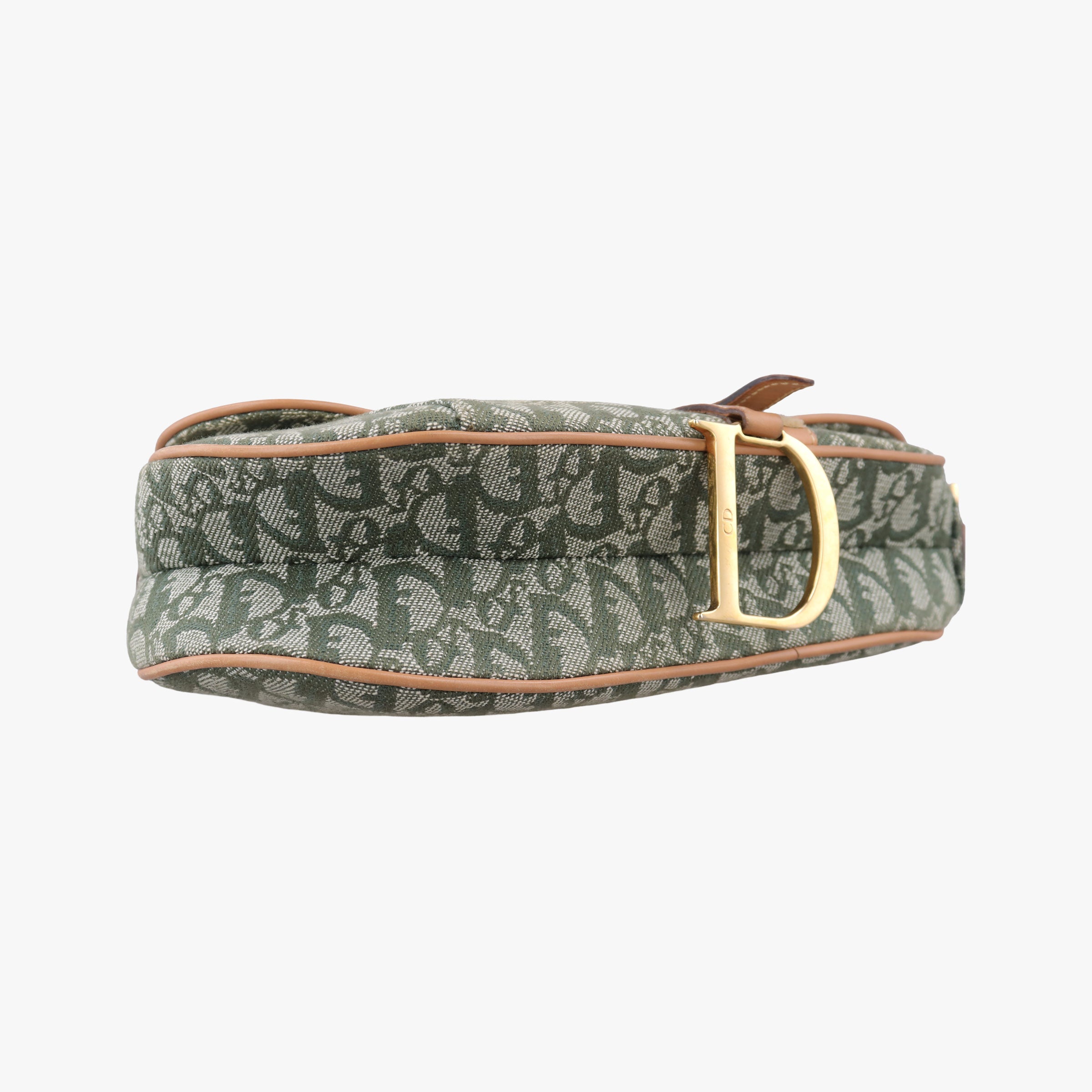Secondhand Christian Dior Saddle Green Jacquard  shoulderbag | stylenewstar