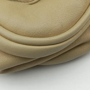 Pre-owned Christian Dior Gaucho Beige Leather  shoulderbag | stylenewstar