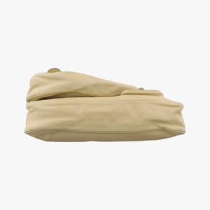 Pre-owned Christian Dior Gaucho Beige Leather  shoulderbag | stylenewstar