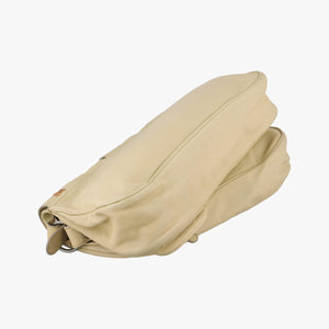 Pre-owned Christian Dior Gaucho Beige Leather  shoulderbag | stylenewstar