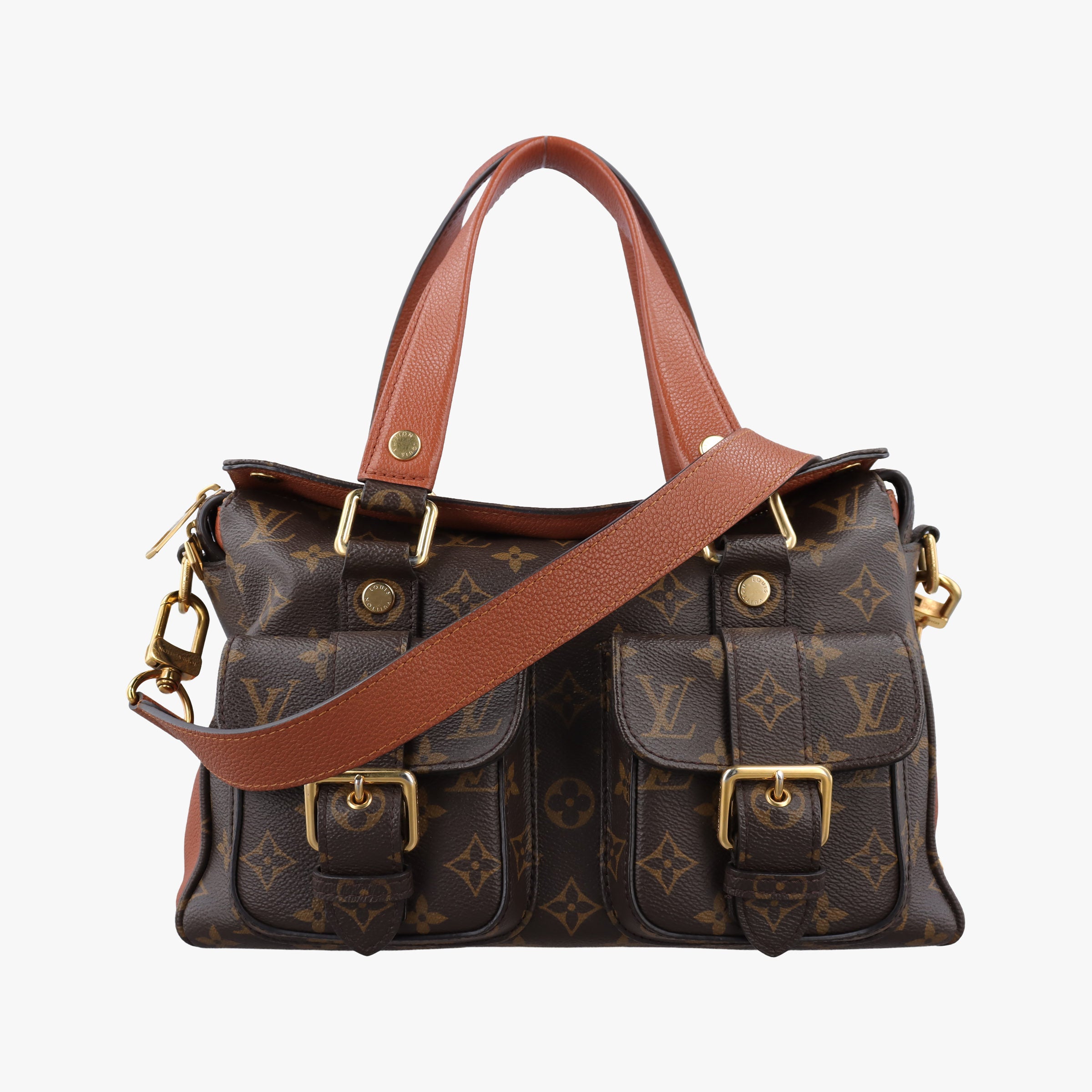 Pre-owned Louis Vuitton Manhattan NM Brown Monogram Canvas M43481 shoulderbag | stylenewstar