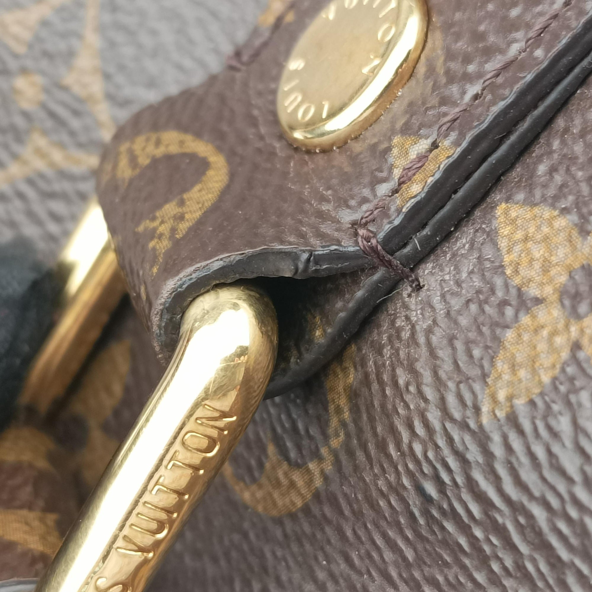 Pre-owned Louis Vuitton Manhattan NM Brown Monogram Canvas M43481 shoulderbag | stylenewstar
