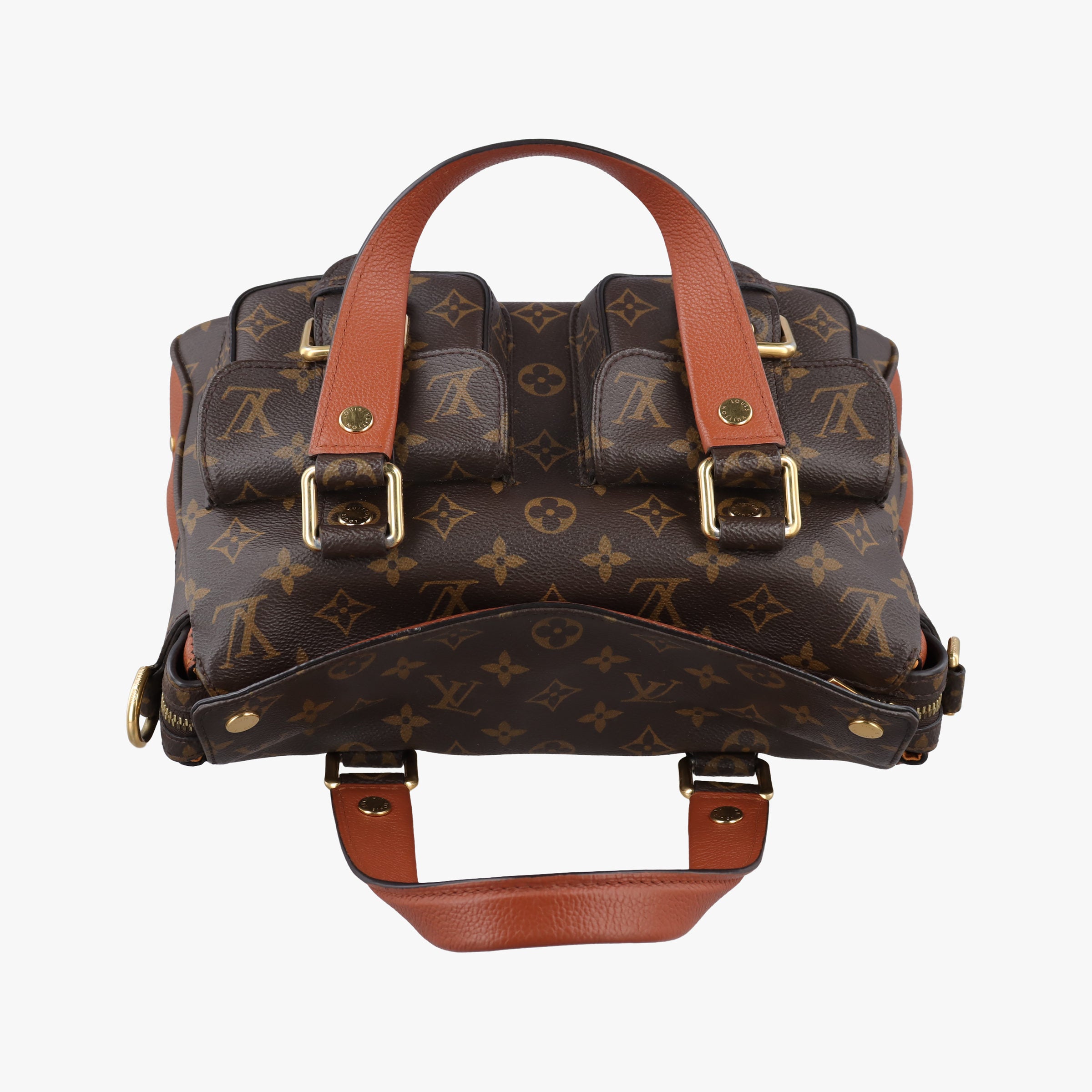 Pre-owned Louis Vuitton Manhattan NM Brown Monogram Canvas M43481 shoulderbag | stylenewstar