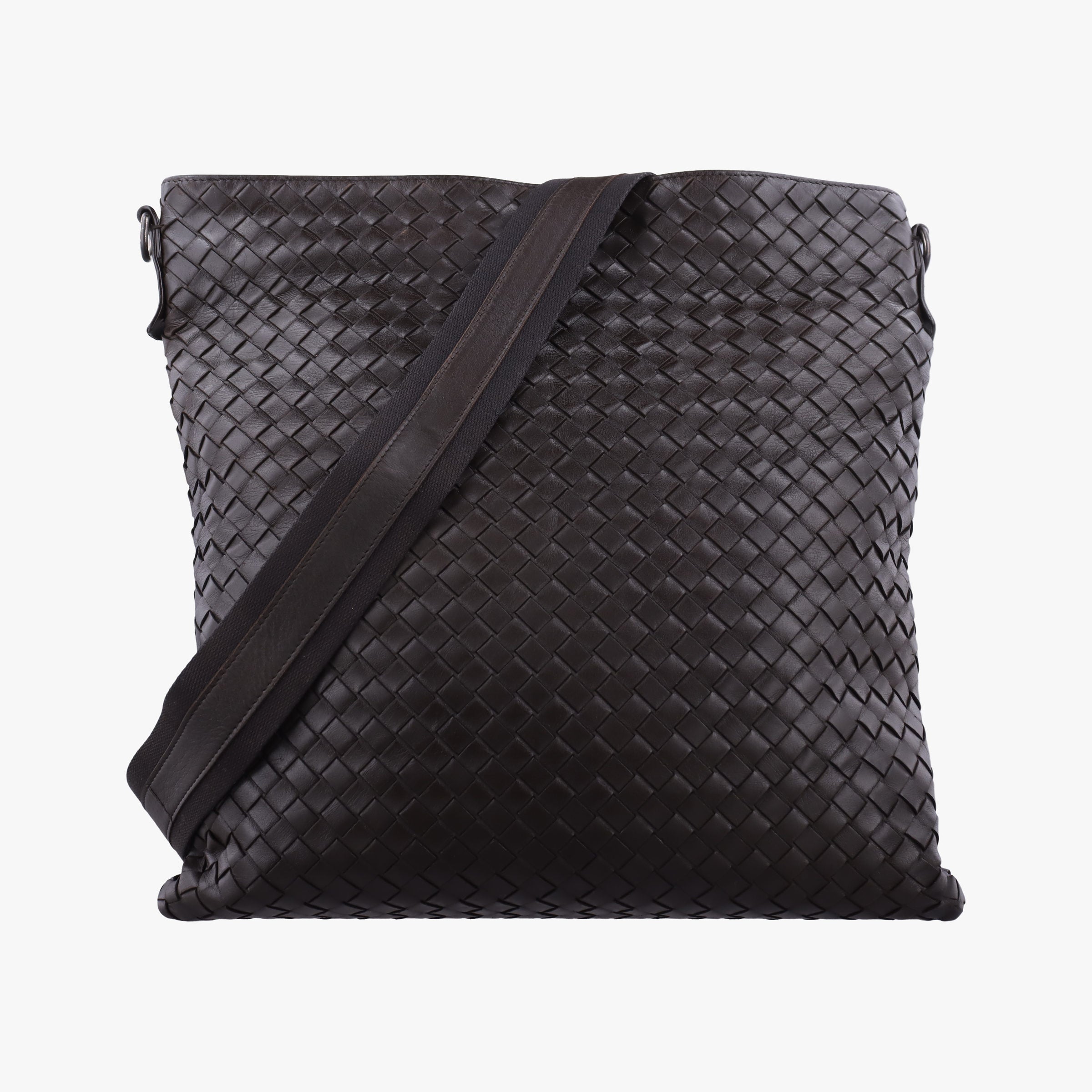 Pre-owned Bottega Veneta Intrecciato Brown lambskin  shoulderbag | stylenewstar