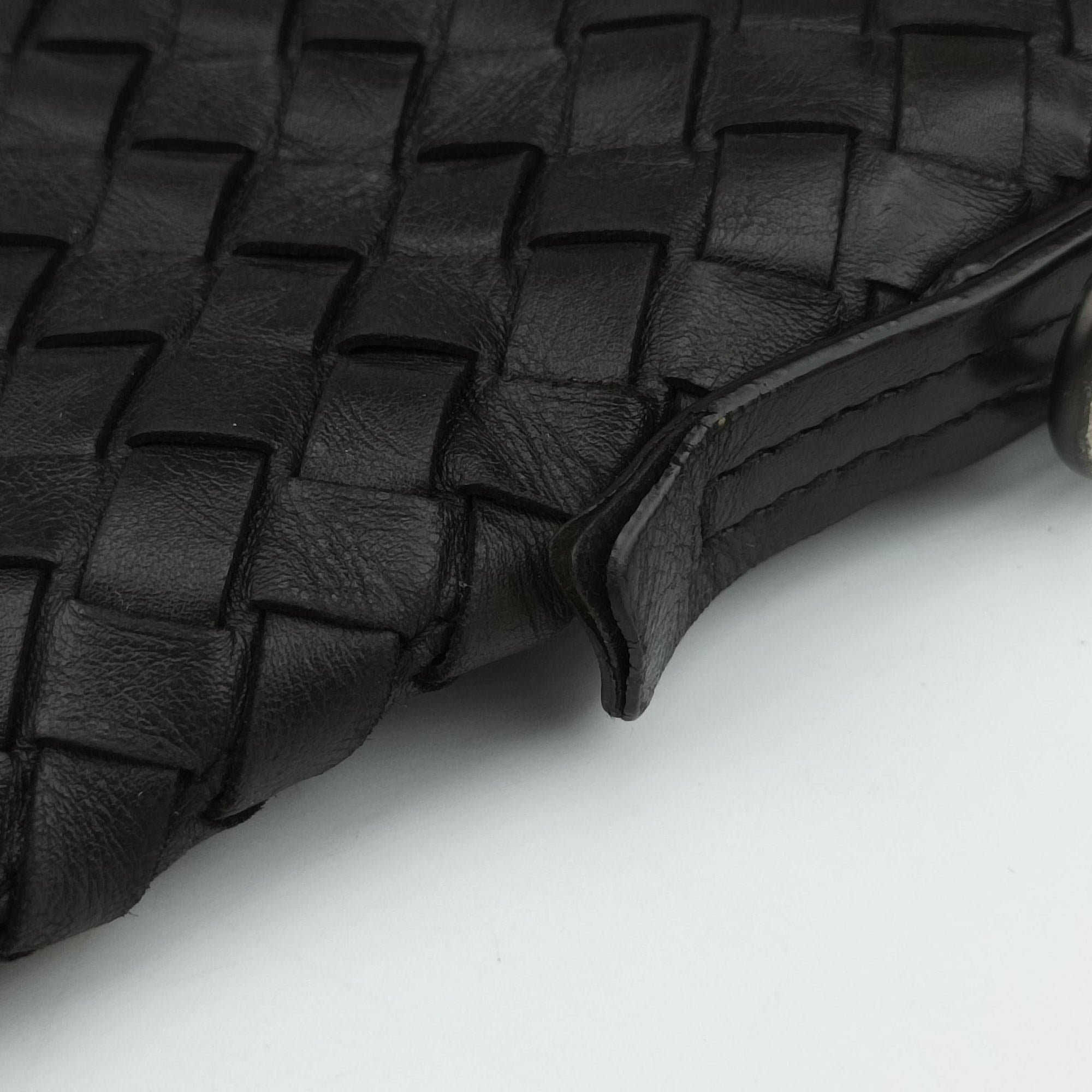 Pre-owned Bottega Veneta Intrecciato Brown lambskin  shoulderbag | stylenewstar