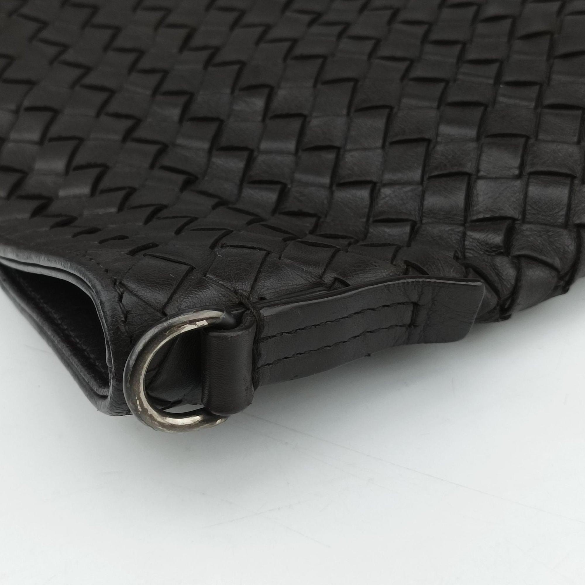 Pre-owned Bottega Veneta Intrecciato Brown lambskin  shoulderbag | stylenewstar