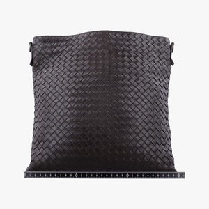 Pre-owned Bottega Veneta Intrecciato Brown lambskin  shoulderbag | stylenewstar