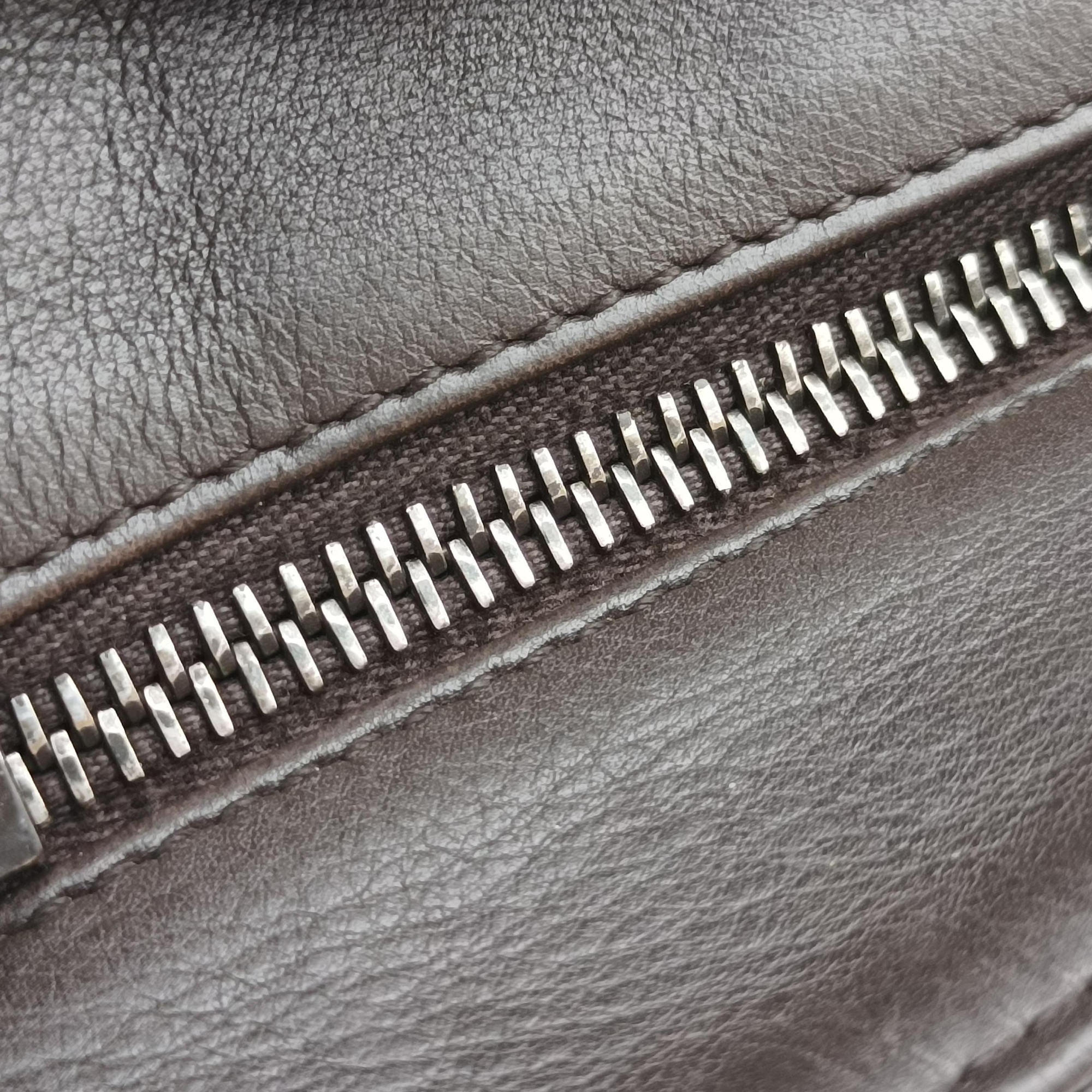 Pre-owned Bottega Veneta Intrecciato Brown lambskin  shoulderbag | stylenewstar