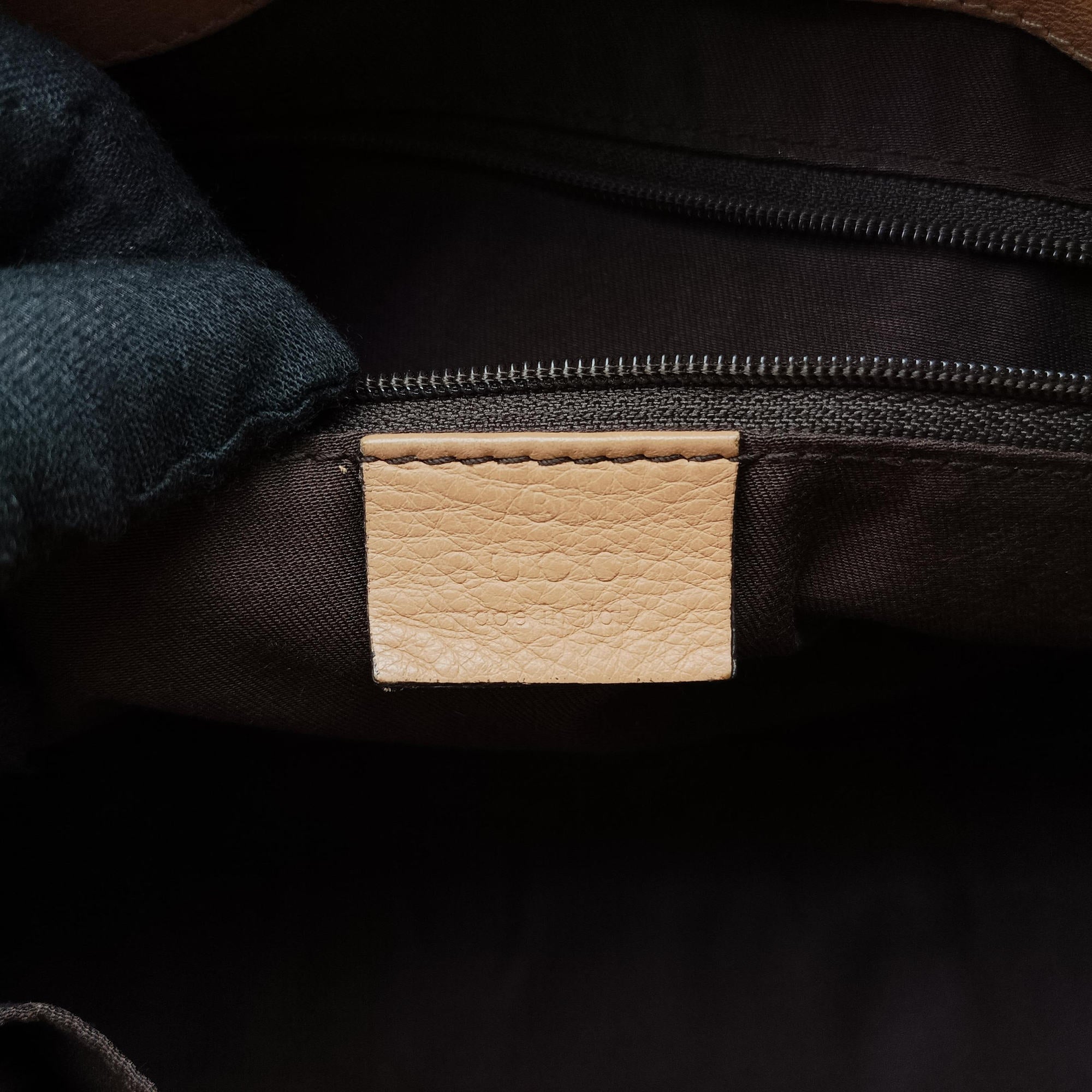 Secondhand Gucci Abbey Brown Canvas×Leather 189831 handbag | stylenewstar