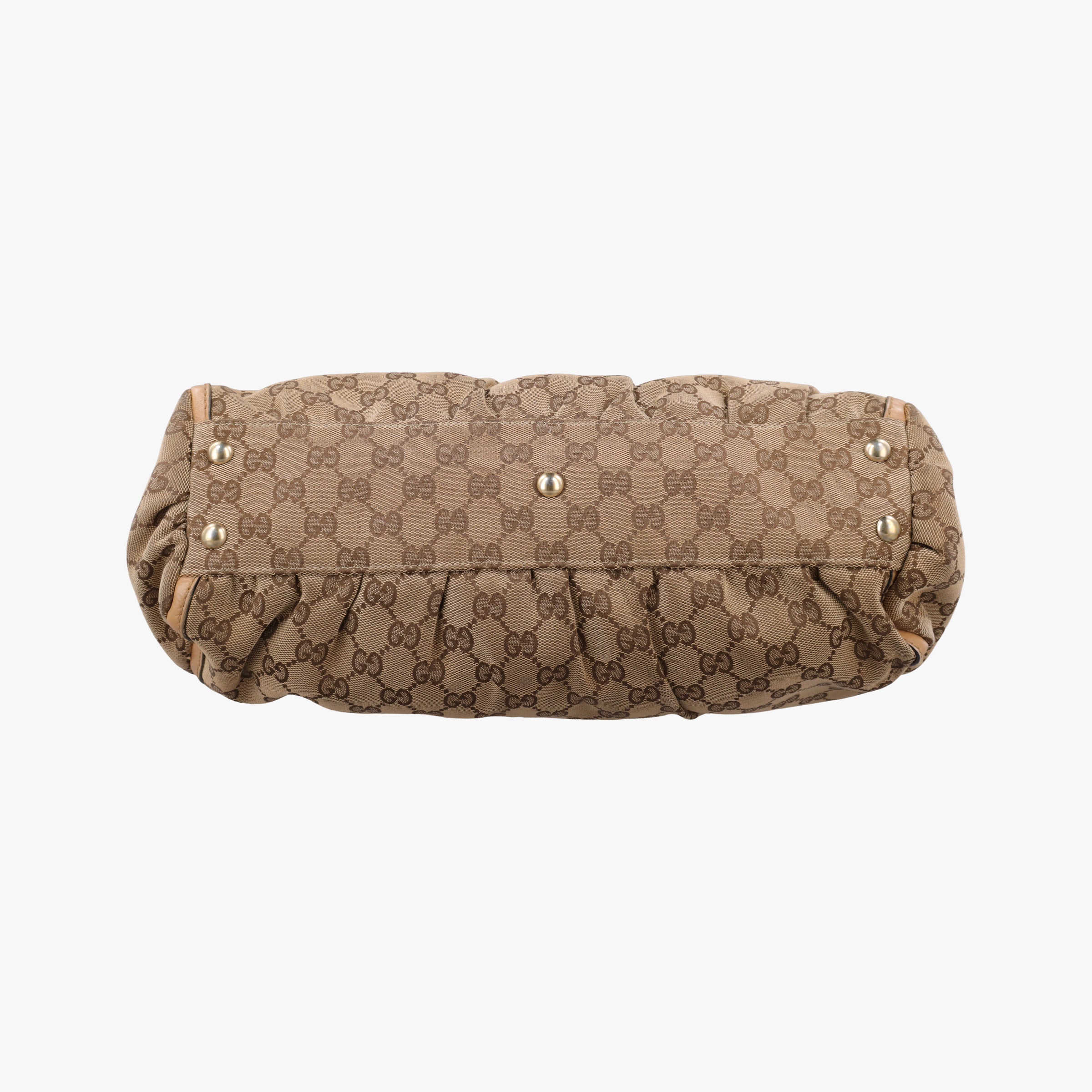 Secondhand Gucci Abbey Brown Canvas×Leather 189831 handbag | stylenewstar