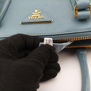 Secondhand Prada Galleria Blue SAFFIANO Leather BN1786 handbag | stylenewstar