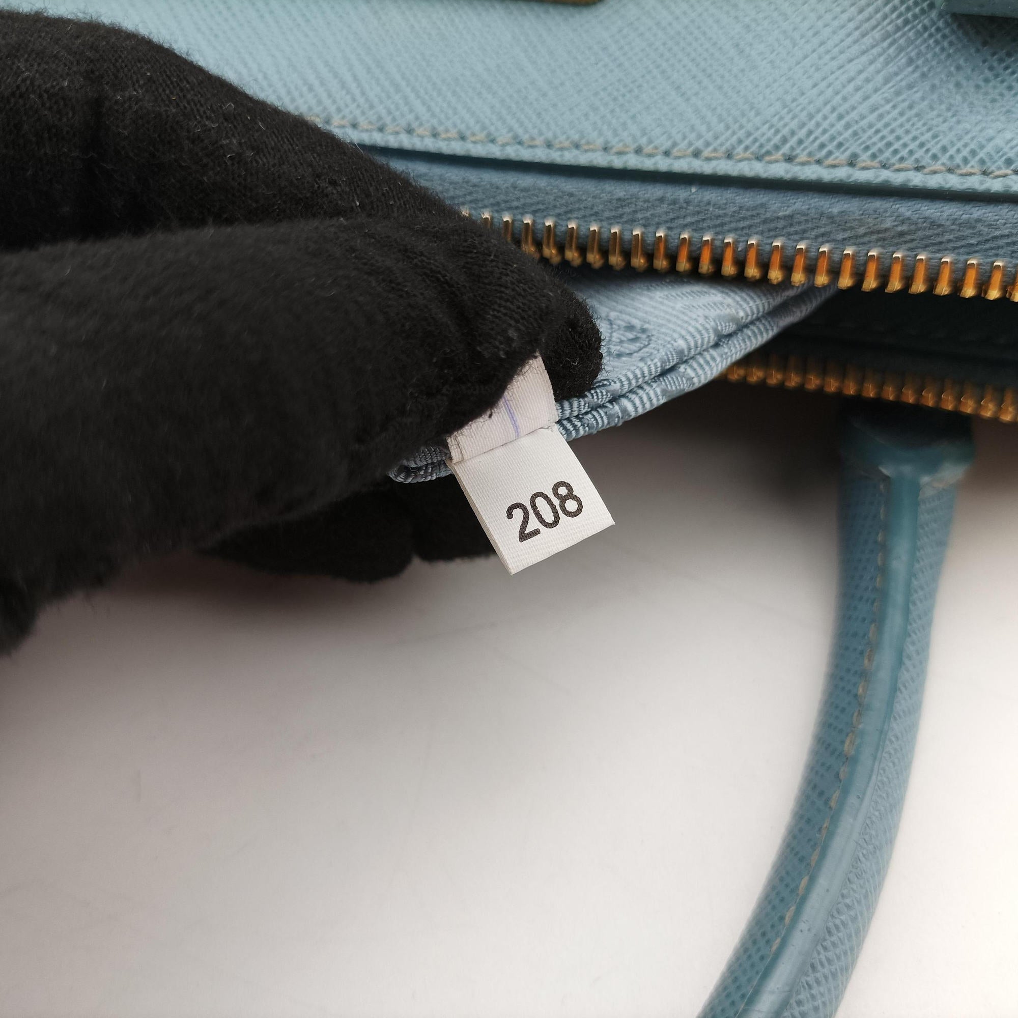 Secondhand Prada Galleria Blue SAFFIANO Leather BN1786 handbag | stylenewstar
