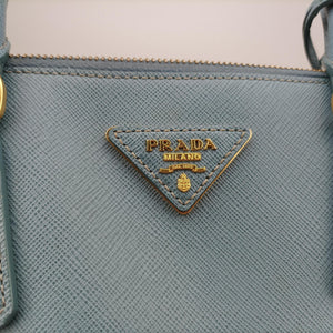 Secondhand Prada Galleria Blue SAFFIANO Leather BN1786 handbag | stylenewstar