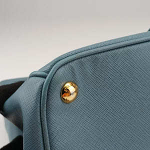 Secondhand Prada Galleria Blue SAFFIANO Leather BN1786 handbag | stylenewstar