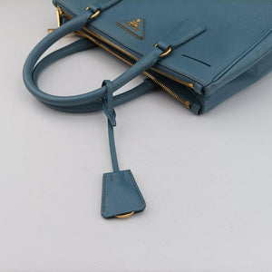 Secondhand Prada Galleria Blue SAFFIANO Leather BN1786 handbag | stylenewstar