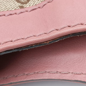 Pre-owned Gucci Sukey Beige × Brown × Pink canvas×leather 211944 handbag | stylenewstar
