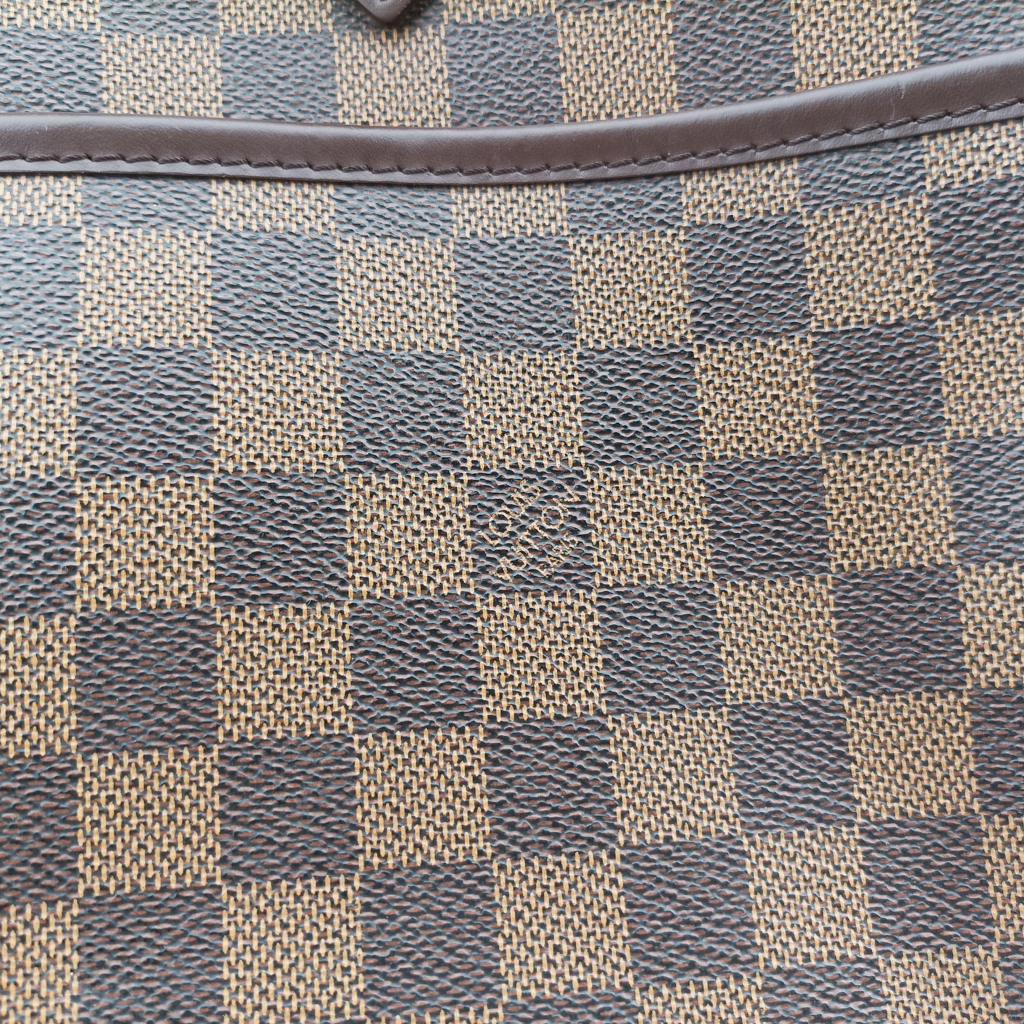 Pre-owned Louis Vuitton Saria Horizontal EBENE Damier Canvas N51282 handbag | stylenewstar