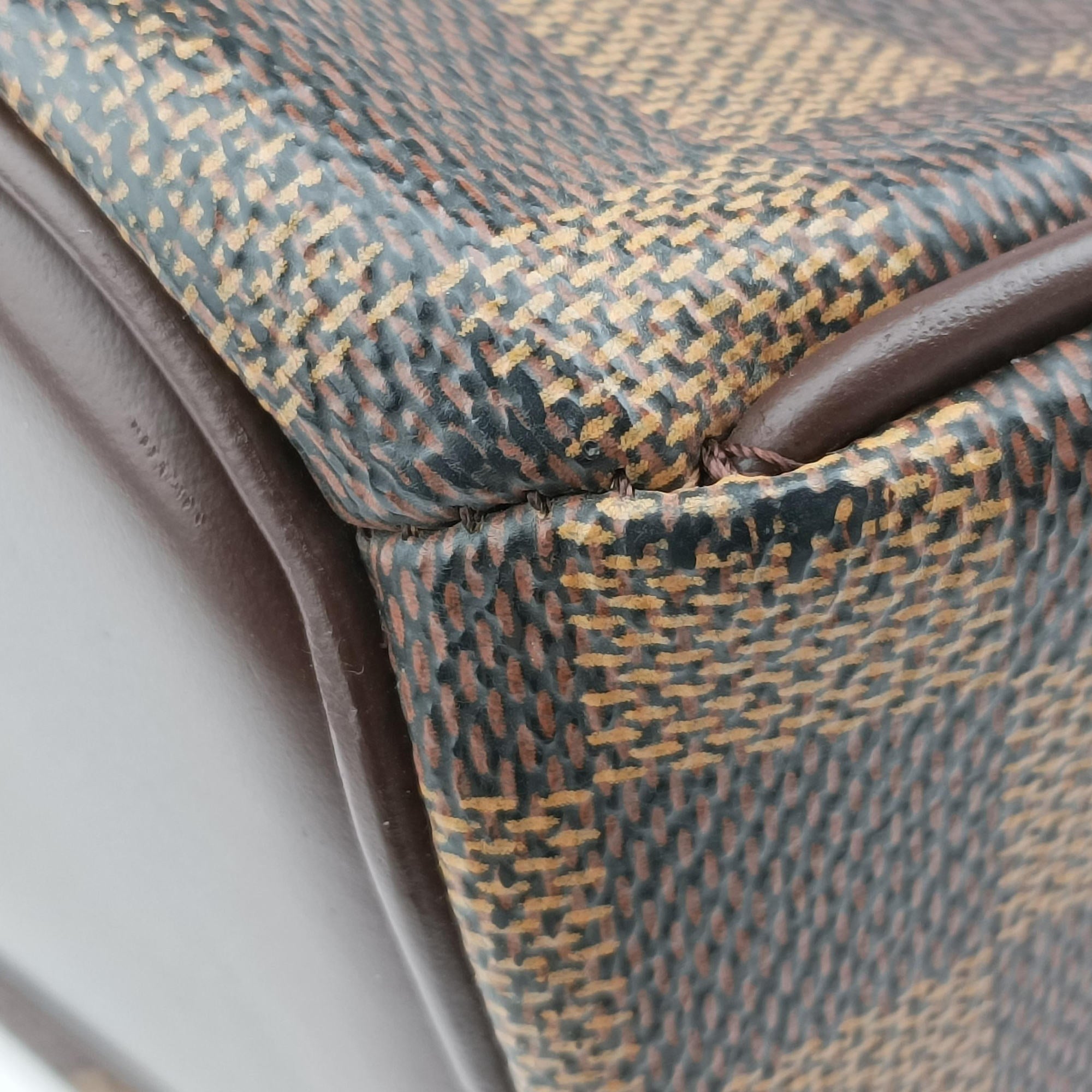 Pre-owned Louis Vuitton Saria Horizontal EBENE Damier Canvas N51282 handbag | stylenewstar