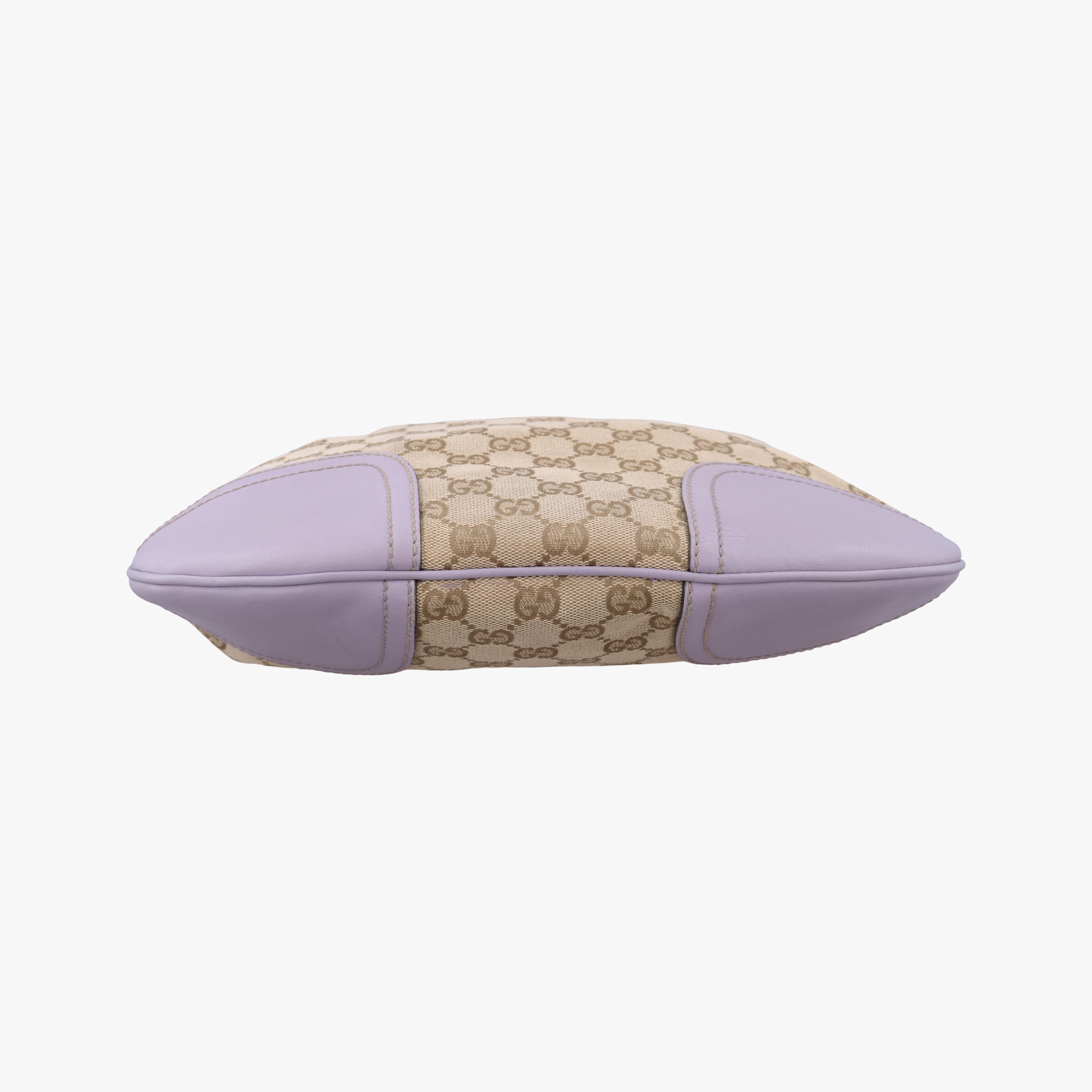 Pre-owned Gucci Princy Purple × Beige Leather×Canvas 204939 shoulderbag | stylenewstar