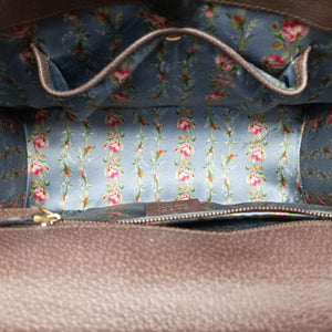Pre-owned Gucci Bamboo Web butterfly Brown×Multicolour leather 488691 shoulderbag | stylenewstar
