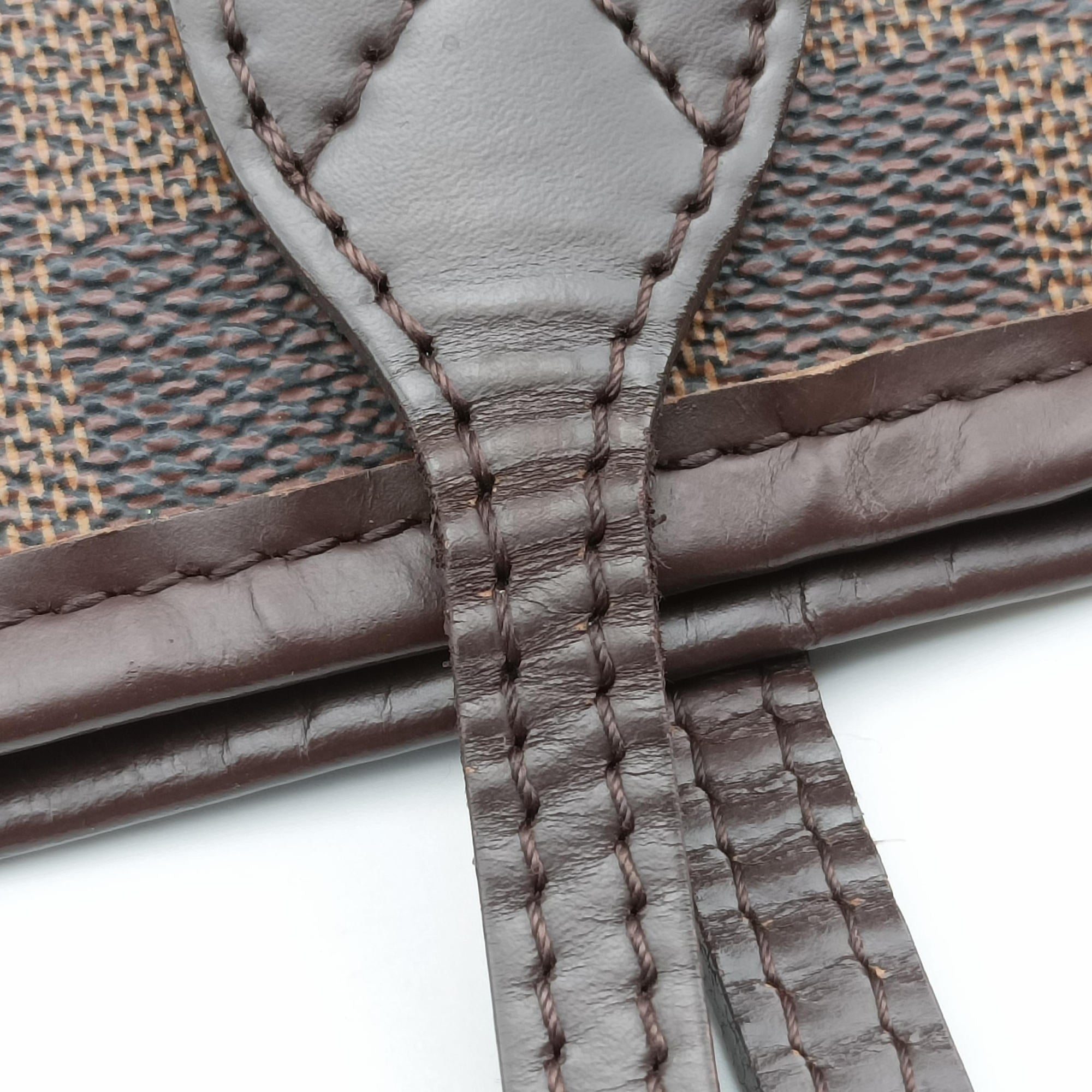 Vintage Louis Vuitton NEVERFULL MM EBENE Damier Canvas N51106 shoulderbag | stylenewstar