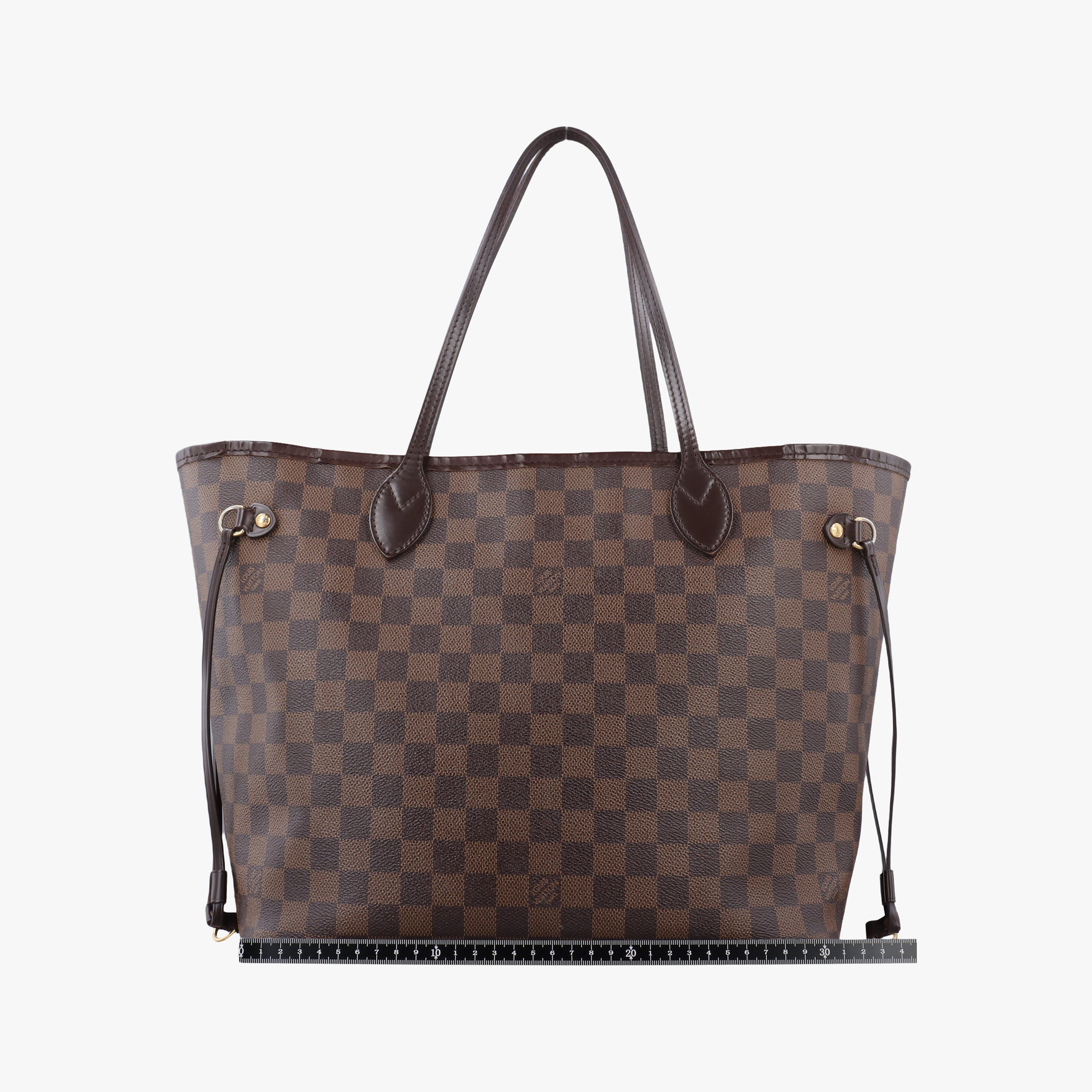 Vintage Louis Vuitton NEVERFULL MM EBENE Damier Canvas N51106 shoulderbag | stylenewstar