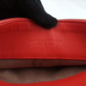 Secondhand Bottega Veneta Intrecciato Olimpia Orange lambskin  shoulderbag | stylenewstar