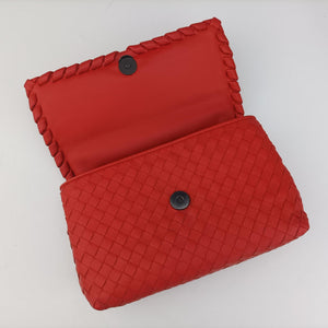 Secondhand Bottega Veneta Intrecciato Olimpia Orange lambskin  shoulderbag | stylenewstar