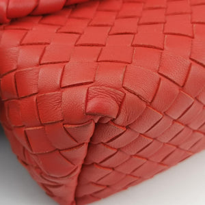 Secondhand Bottega Veneta Intrecciato Olimpia Orange lambskin  shoulderbag | stylenewstar