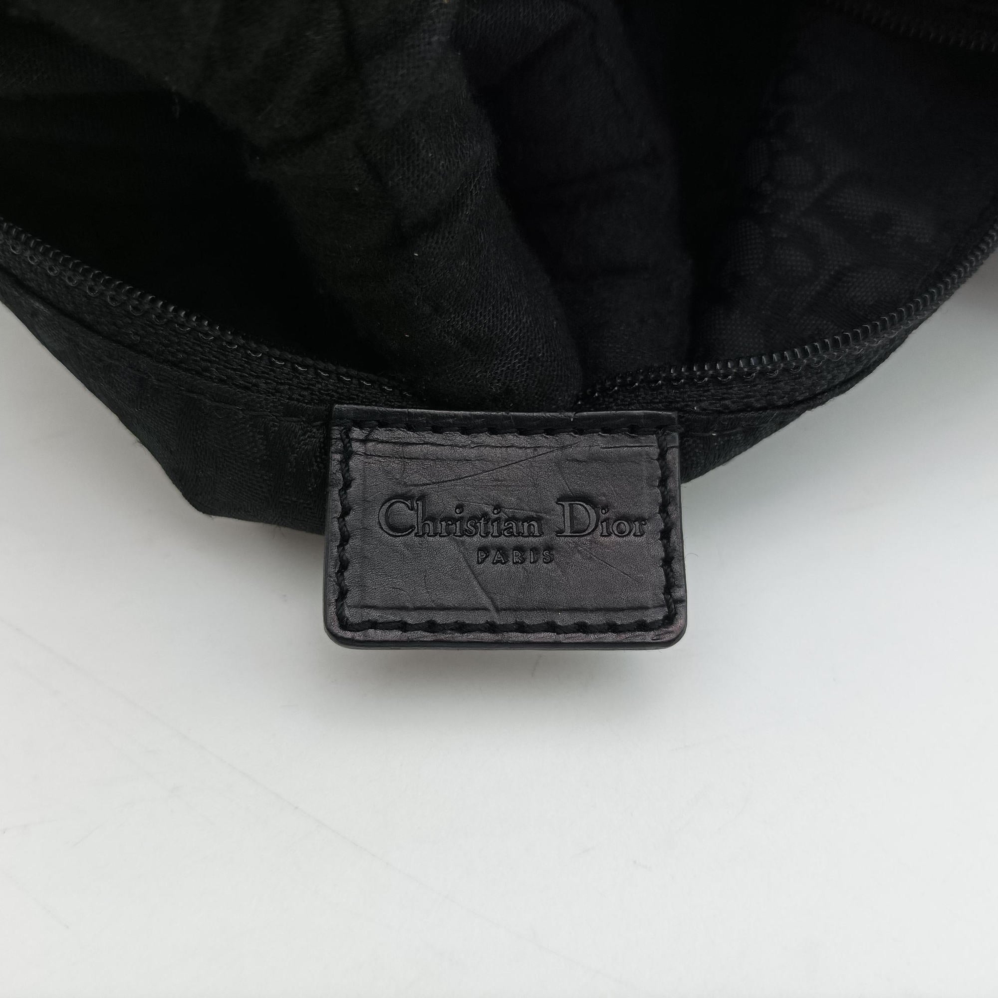 Pre-owned Christian Dior Corset Hobo Black Leather  handbag | stylenewstar