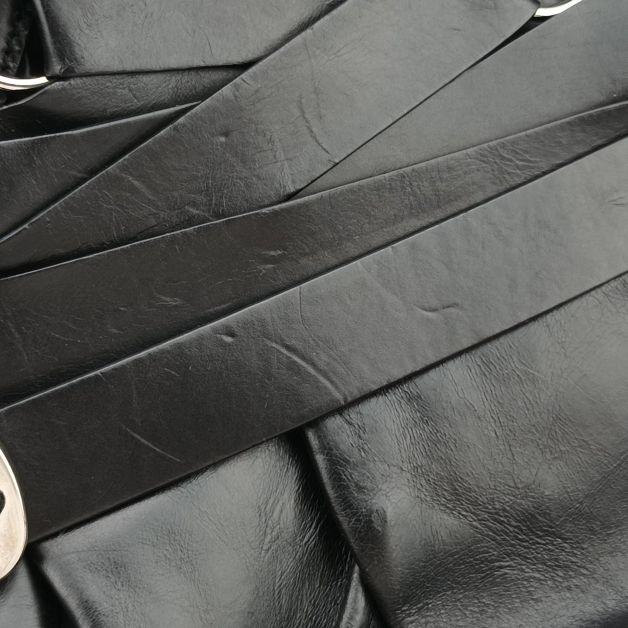 Pre-owned Christian Dior Corset Hobo Black Leather  handbag | stylenewstar