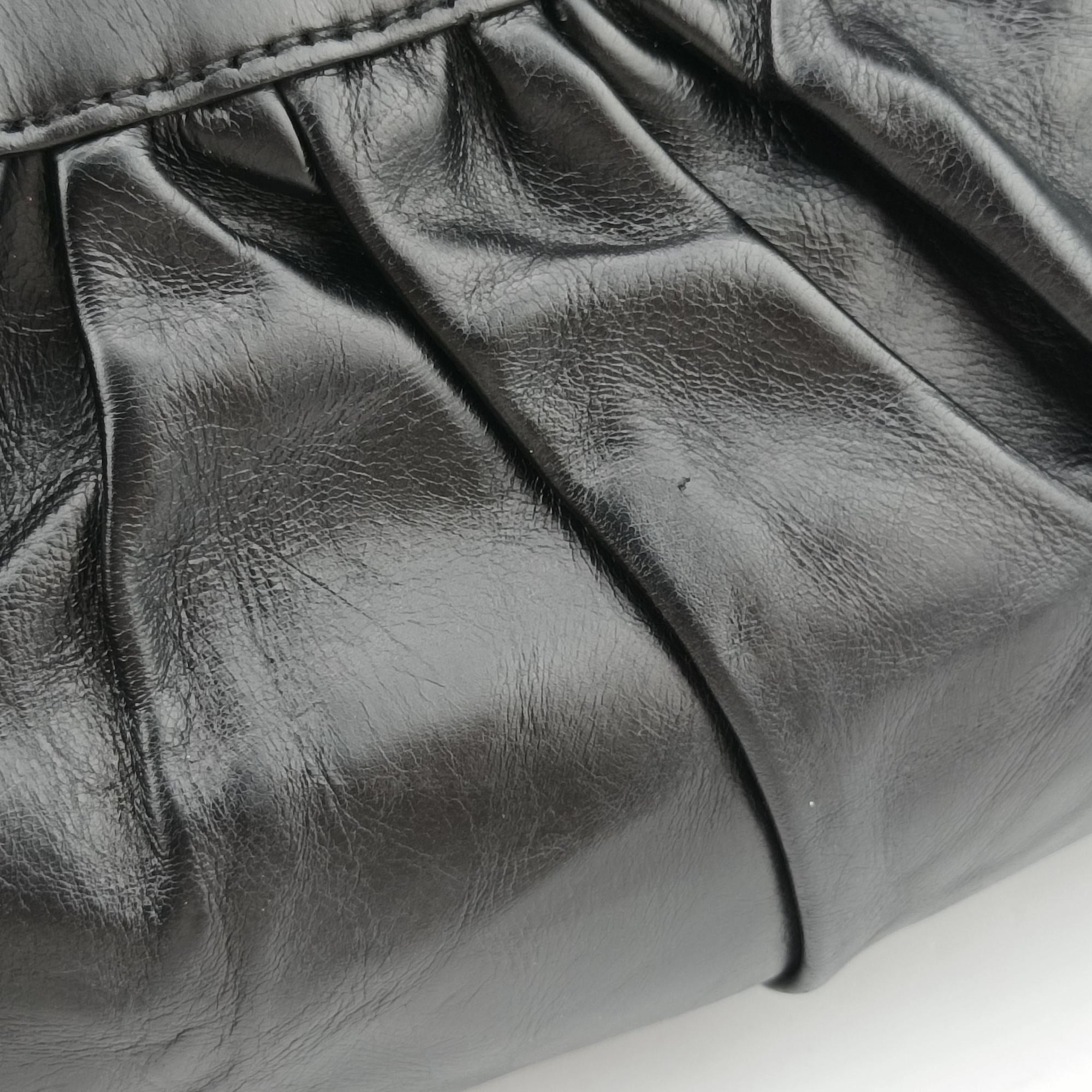 Pre-owned Christian Dior Corset Hobo Black Leather  handbag | stylenewstar